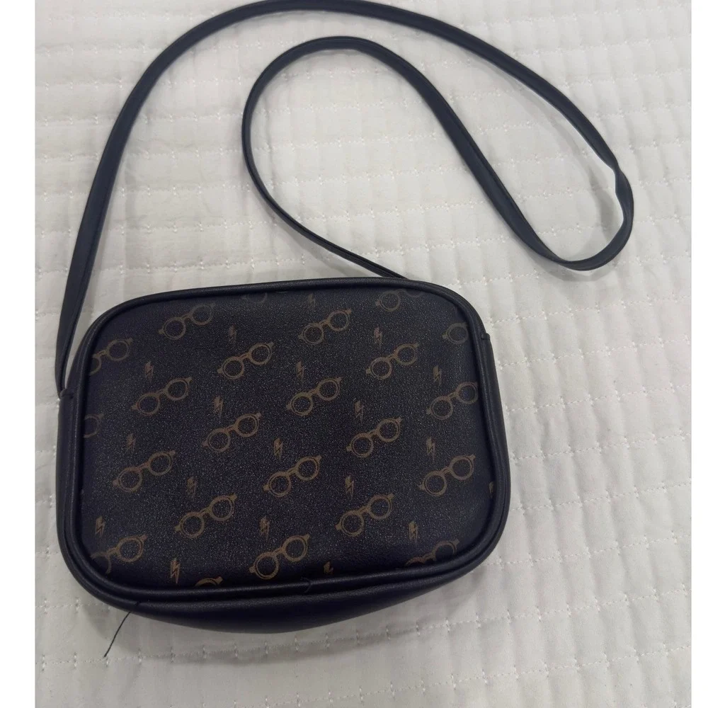 Harry‎ Potter Wizarding World Black Crossbody Bag Lightning Bolt Star Confetti